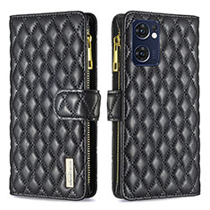 Funda de Cuero Cartera con Soporte Carcasa B12F para OnePlus Nord CE 2 5G Negro