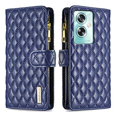 Funda de Cuero Cartera con Soporte Carcasa B12F para Oppo A79 5G Azul