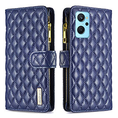 Funda de Cuero Cartera con Soporte Carcasa B12F para Oppo K10 4G Azul