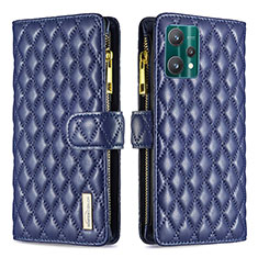 Funda de Cuero Cartera con Soporte Carcasa B12F para Realme 9 Pro 5G Azul