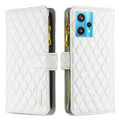 Funda de Cuero Cartera con Soporte Carcasa B12F para Realme Narzo 50 Pro 5G Blanco