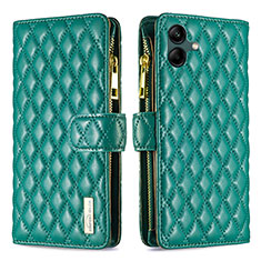 Funda de Cuero Cartera con Soporte Carcasa B12F para Samsung Galaxy A04 4G Verde