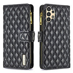 Funda de Cuero Cartera con Soporte Carcasa B12F para Samsung Galaxy A13 4G Negro