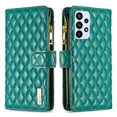 Funda de Cuero Cartera con Soporte Carcasa B12F para Samsung Galaxy A23 4G Verde