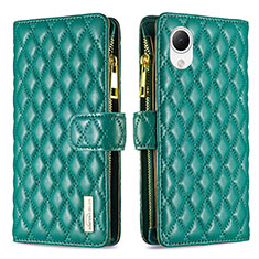 Funda de Cuero Cartera con Soporte Carcasa B12F para Samsung Galaxy A23 5G SC-56C Verde