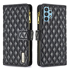 Funda de Cuero Cartera con Soporte Carcasa B12F para Samsung Galaxy A32 4G Negro