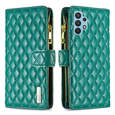 Funda de Cuero Cartera con Soporte Carcasa B12F para Samsung Galaxy A32 5G Verde