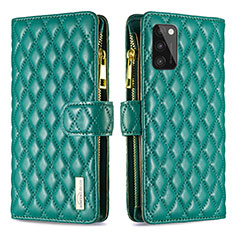 Funda de Cuero Cartera con Soporte Carcasa B12F para Samsung Galaxy A41 Verde