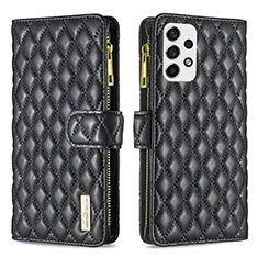 Funda de Cuero Cartera con Soporte Carcasa B12F para Samsung Galaxy A53 5G Negro