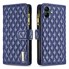 Funda de Cuero Cartera con Soporte Carcasa B12F para Samsung Galaxy F04 Azul