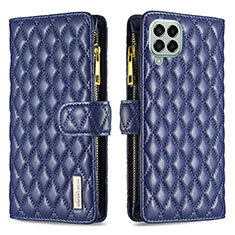 Funda de Cuero Cartera con Soporte Carcasa B12F para Samsung Galaxy M33 5G Azul