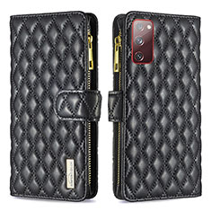 Funda de Cuero Cartera con Soporte Carcasa B12F para Samsung Galaxy S20 FE (2022) 5G Negro