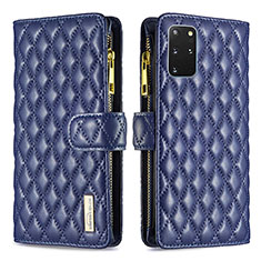 Funda de Cuero Cartera con Soporte Carcasa B12F para Samsung Galaxy S20 Plus 5G Azul