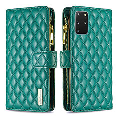 Funda de Cuero Cartera con Soporte Carcasa B12F para Samsung Galaxy S20 Plus 5G Verde