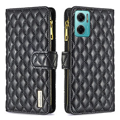 Funda de Cuero Cartera con Soporte Carcasa B12F para Xiaomi Redmi 11 Prime 5G Negro