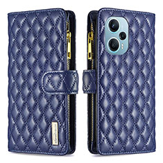 Funda de Cuero Cartera con Soporte Carcasa B12F para Xiaomi Redmi Note 12 Turbo 5G Azul