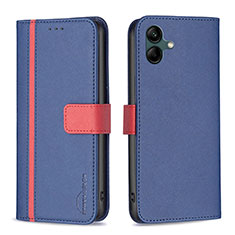 Funda de Cuero Cartera con Soporte Carcasa B13F para Samsung Galaxy F04 Azul