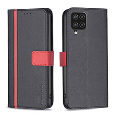 Funda de Cuero Cartera con Soporte Carcasa B13F para Samsung Galaxy M12 Negro