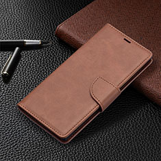 Funda de Cuero Cartera con Soporte Carcasa B14F para Samsung Galaxy S23 Ultra 5G Marron