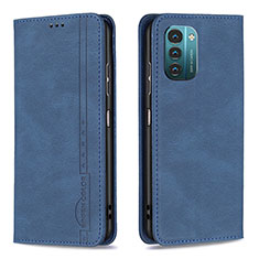 Funda de Cuero Cartera con Soporte Carcasa B15F para Nokia G11 Azul