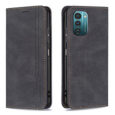 Funda de Cuero Cartera con Soporte Carcasa B15F para Nokia G11 Negro