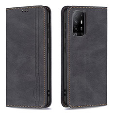 Funda de Cuero Cartera con Soporte Carcasa B15F para Oppo A94 5G Negro