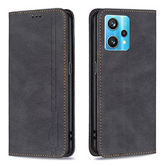 Funda de Cuero Cartera con Soporte Carcasa B15F para Realme 9 4G Negro