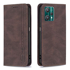 Funda de Cuero Cartera con Soporte Carcasa B15F para Realme 9 5G Marron