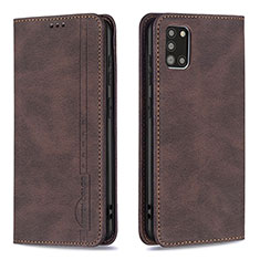 Funda de Cuero Cartera con Soporte Carcasa B15F para Samsung Galaxy A31 Marron