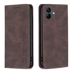 Funda de Cuero Cartera con Soporte Carcasa B15F para Samsung Galaxy F04 Marron