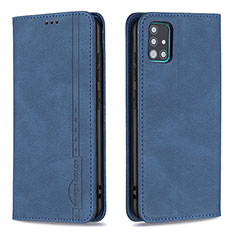 Funda de Cuero Cartera con Soporte Carcasa B15F para Samsung Galaxy M40S Azul