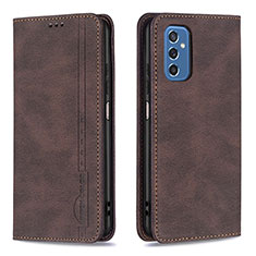 Funda de Cuero Cartera con Soporte Carcasa B15F para Samsung Galaxy M52 5G Marron