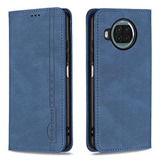 Funda de Cuero Cartera con Soporte Carcasa B15F para Xiaomi Mi 10i 5G Azul