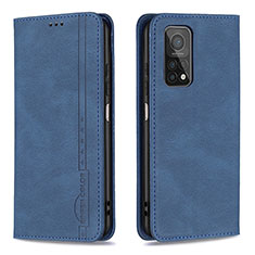 Funda de Cuero Cartera con Soporte Carcasa B15F para Xiaomi Mi 10T Pro 5G Azul