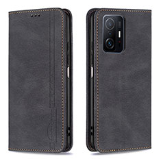 Funda de Cuero Cartera con Soporte Carcasa B15F para Xiaomi Mi 11T 5G Negro