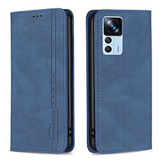 Funda de Cuero Cartera con Soporte Carcasa B15F para Xiaomi Mi 12T Pro 5G Azul