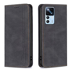 Funda de Cuero Cartera con Soporte Carcasa B15F para Xiaomi Mi 12T Pro 5G Negro