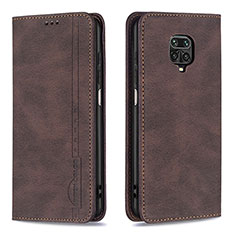 Funda de Cuero Cartera con Soporte Carcasa B15F para Xiaomi Poco M2 Pro Marron