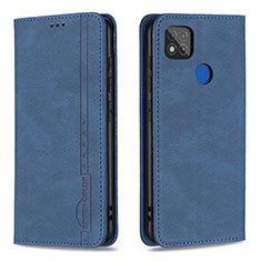 Funda de Cuero Cartera con Soporte Carcasa B15F para Xiaomi Redmi 10A 4G Azul