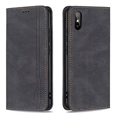 Funda de Cuero Cartera con Soporte Carcasa B15F para Xiaomi Redmi 9i Negro