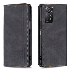 Funda de Cuero Cartera con Soporte Carcasa B15F para Xiaomi Redmi Note 11 Pro 5G Negro