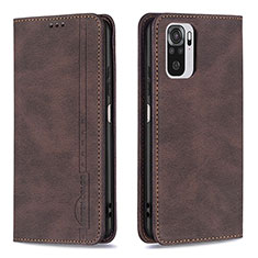 Funda de Cuero Cartera con Soporte Carcasa B15F para Xiaomi Redmi Note 11 SE India 4G Marron