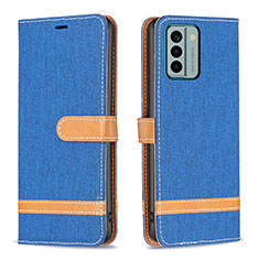 Funda de Cuero Cartera con Soporte Carcasa B16F para Nokia G22 Azul