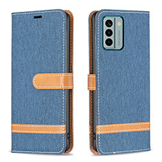 Funda de Cuero Cartera con Soporte Carcasa B16F para Nokia G22 Azul Cielo