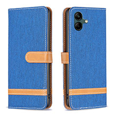 Funda de Cuero Cartera con Soporte Carcasa B16F para Samsung Galaxy A04 4G Azul