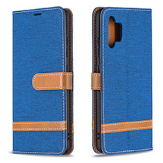 Funda de Cuero Cartera con Soporte Carcasa B16F para Samsung Galaxy A32 4G Azul