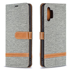 Funda de Cuero Cartera con Soporte Carcasa B16F para Samsung Galaxy A32 4G Gris