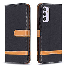 Funda de Cuero Cartera con Soporte Carcasa B16F para Samsung Galaxy A34 5G Negro