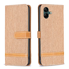 Funda de Cuero Cartera con Soporte Carcasa B16F para Samsung Galaxy F14 5G Oro