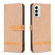 Funda de Cuero Cartera con Soporte Carcasa B16F para Samsung Galaxy F23 5G Oro